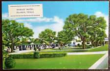 Postcard Mobley Motel Blanco Texas Lester Court Vintage 1962 picture