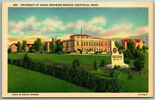 University Of Idaho Southern Branch Pocatello ID UNP Unused Linen Postcard F5 picture