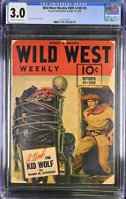 Wild West Weekly (October, 1940)  CGC 3.0 Classic Skeleton Cover Pulp - RARE picture