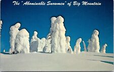 Abominable Snowmen Whitefish MT Montana Big Mountain Sculpture postcard H539 picture