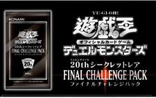 Yu-Gi-Oh 20th secret rare FINAL CHALLENGE PACK JAPAN OFFICIAL IMPORT picture