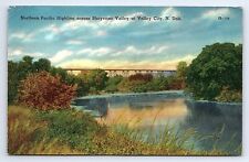 Postcard Northern Pacific Highline Sheyenne Valley At Valley City North Dakota picture