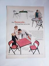 Vintage 1956 Samsonite Print Ad Ephemera Wall Art Decor picture