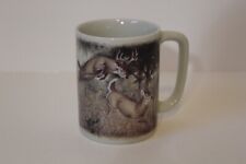 Vintage Otagiri Deer Scene 10 oz Ceramic Coffee Mug picture