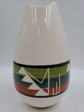 Vintage Sioux Pottery Rapid City South Dakota Vase Signed SPRCSD 7 3/4