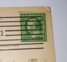 Rare 1 Cent Stamp On Vintage Postcard  picture