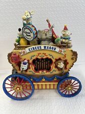 Enesco Workin' For Peanuts Lighted Action Musical Circus Wagon Vintage 1992 picture