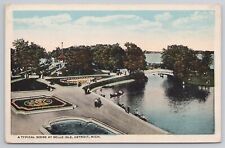 Typical Scene Belle Isle Detroit Michigan MI 1920s Postcard picture