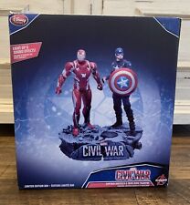 Marvel Disney Store Captain America Iron Man Figure Set Civil War Limited LE 800 picture