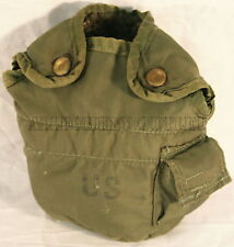 USGI Military OD Olive Drab 1 QT QUART CANTEEN COVER Pouch with Alice Clips FAIR picture