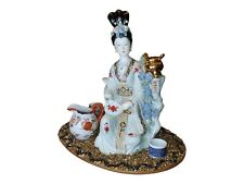 Vintage Oriental Geisha Porcelain Figurine Statue Detailed GORGEOUS  picture