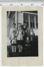 Vintage 1940's photo & POEM / The Eckles Family Has a POET in the House - XMAS picture