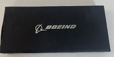 Boeing Airplane Black Ballpoint Pen & Pencil Set BOEING Silver Trim w/ Box NEW picture