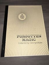 Forgotten Magic 103 Tricks Stunts Gags By George Blake 1972 Book picture