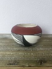 Vintage Native American Acoma Pottery Bowl signed Acoma 1993 New Mexico picture