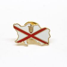 Jersey Channel Islands Map Flag Pin Lapel Enamel Collectible picture