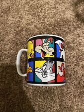 Warner Bros Vtg 1993 Jumbo Looney Tunes Coffee Mug Extra Large Bugs Bunny Taz picture