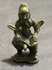 A bronze statue of a Chinese figure, of unknown age, of Guan Yu 关羽铜造像，年代未知#G-470 picture