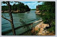 Upper Dells Of The Wisconsin River Vintage Posted 1968 Postcard picture