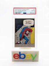 1966 Donruss Marvel Superhero Spiderman Just What I Needed A Bug Bomb #37 PSA 4 picture