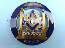 Blue Lodge Master Mason Cut out Car Emblem B&J Freemasonry  Pillars Luxurious  picture