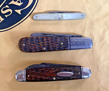 VTG. Schrade Cut Co. Walden NY USA - Barlow - Senator - Pen - Pocket Knives Lot  picture