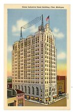 Union Industrial Bank Building Flint Michigan MI c1941 Vintage Postcard picture