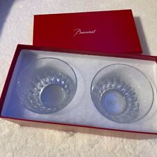 Baccarat Crystal Year Tumbler 2015 Rosa Rock Glass Set UNUSED With Box Gift picture