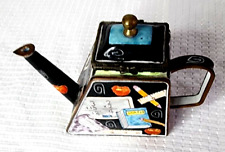 Vintage Kevin Chen Miniature Enamel Teapot No.1177 2001  H 3