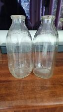 2 Vintage Grand Rapids Bottle Exchange Quart Milk bottles Michigan picture