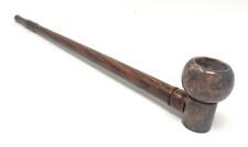 11 inch Long Churchwarden Gandalf Pearwood tobacco pipe Stone Deep Round Bowl  picture