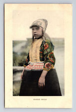 Marker Meisje Dutch Girl Traditional Dress Marken Holland Netherlands Postcard picture