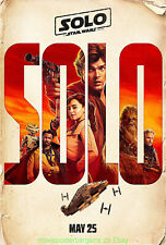 Solo A Star Wars Story Movie Poster DS 27x40 N.MINT  Alden Ehrenreich picture