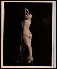 1910s French Risque Photo Sweet & Delicate Nude Girl BIEDERER Large Size 594 picture