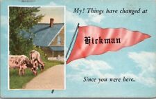 Vintage 1910s HICKMAN Greetings Postcard 