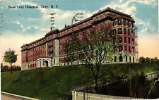 New Troy Hospital Troy NY Divided Postcard 1913 picture