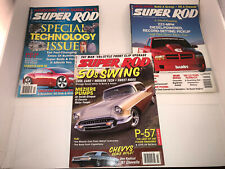 3 Super Rod Magazines Classic Custom Hot Rod Car Chevy High Performance Engines picture