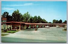 Golden Spur Motel Ocala Florida FL Street View Old Cars Vintage UNP Postcard picture