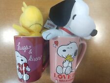 Peanuts Snoopy OR Woodstock Plush w/Ceramic Mugs, CHOOSE CHARACTER picture
