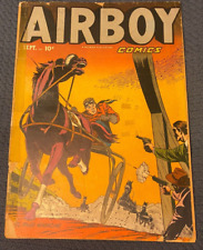 Airboy Comic Book V8 #8 Complete Golden Age Hillman 1951 Pre-Code Action Hero picture