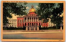 Postcard - State House - Beacon Hill, Boston, Massachusetts picture