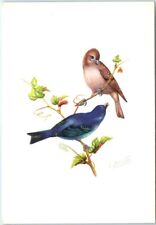 Postcard - Two Birds in a Branch Art Print picture