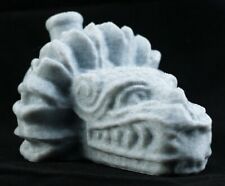  Aztec Quetzalcoatl Death Whistle Marble White Feathered Serpent God MADE IN USA picture