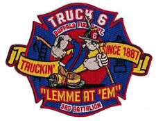 Buffalo, NY Truck 6 Truckin Since 1887 Lemme At 'EM NEW Fire Patch  picture