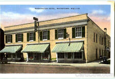 Watertown,WI Washington Hotel Kropp Dodge,Jefferson County Wisconsin Postcard picture