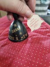 Handmade Vintage 1954 Brass Bell Of Sarna  Collector Votre Sante Saluda Skoal picture