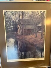 🔥Vintage Photo of a House on a Lake. Signed by the Artist. Framed. picture