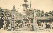 Japan hand colored C-1910 Temple of Mayasan Kobe Postcard 21-12950 picture