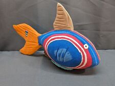 Tropical Fish Ocean Sole Flip Flop Sculpture Colorful Handmade  picture