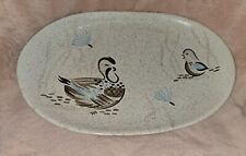 Vintage Mid Century Red Wing Pottery Bob White Quail Tray Dish Platter 13.5” USA picture